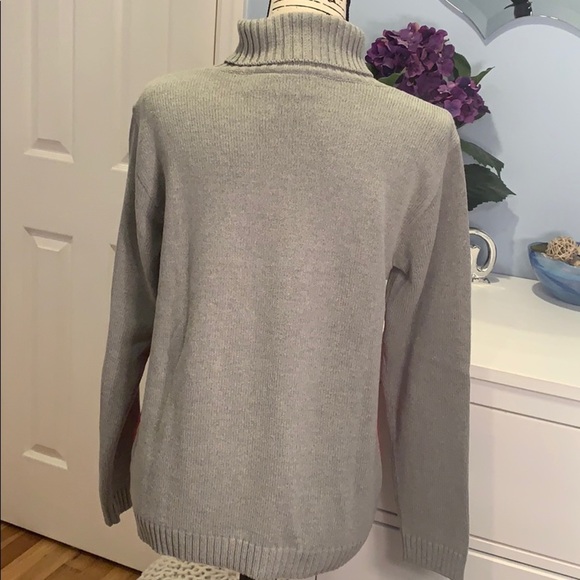 Liz Claiborne Fair Isle Turtleneck Sweater - Picture 2 of 4